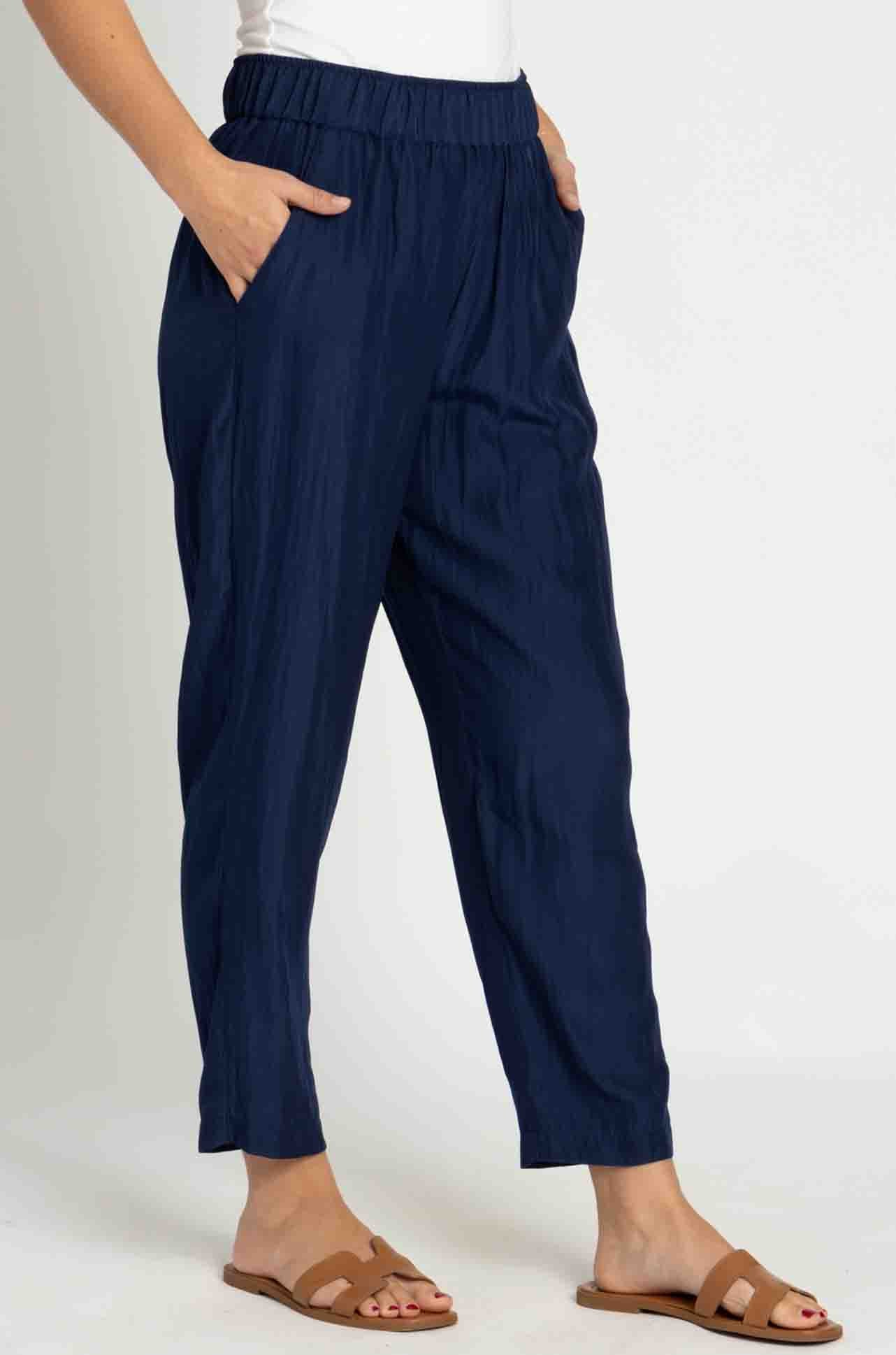 Mela Purdie - Soft Capri in Mache in Denim