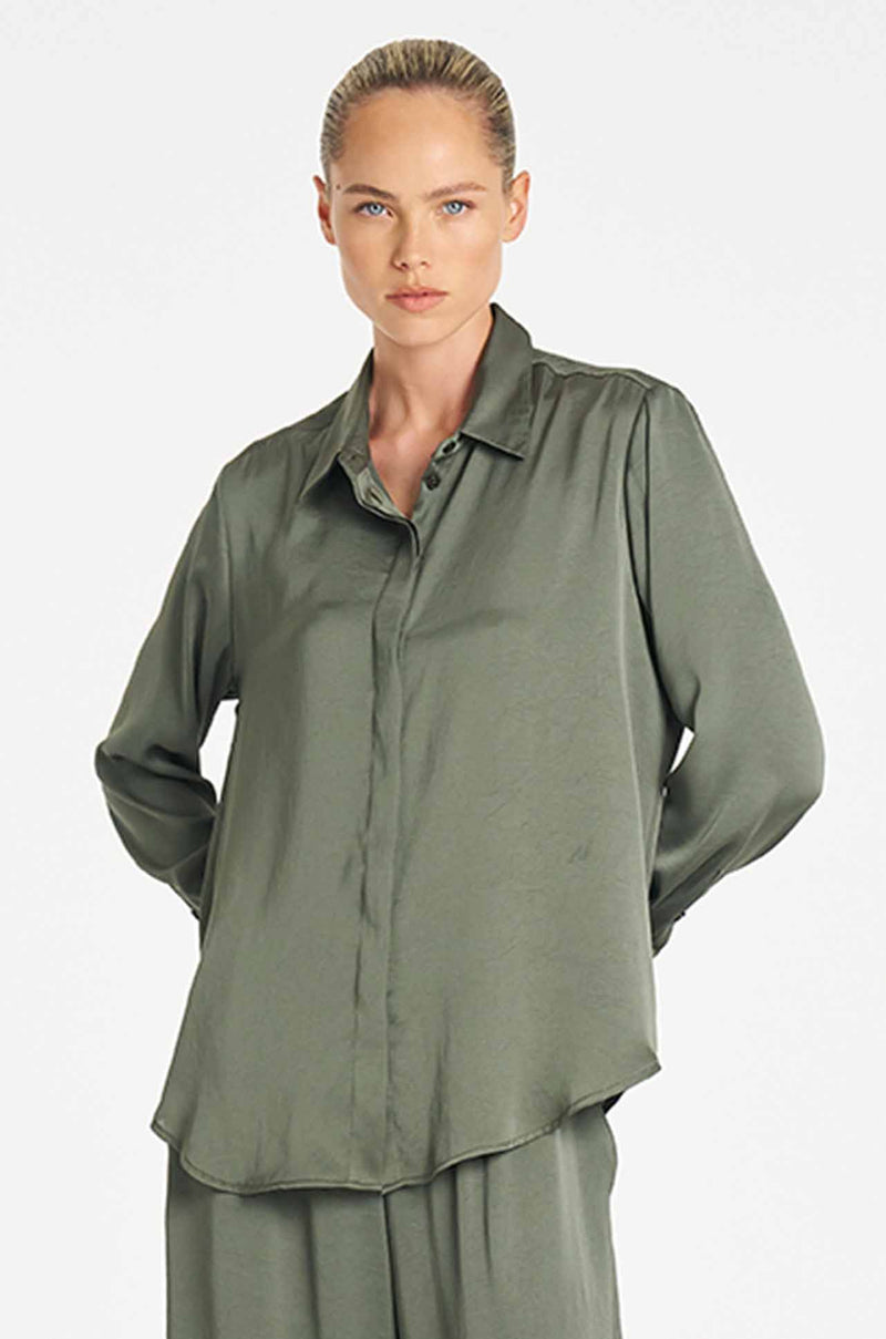 Mela Purdie - Soft Shirt in Mirror Satin