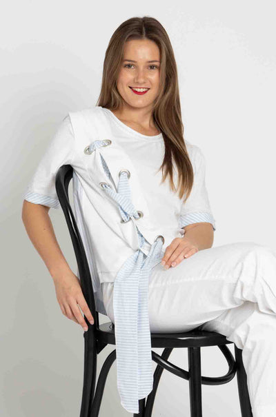 Elisa Cavaletti - Spliced Eyelet Tee
