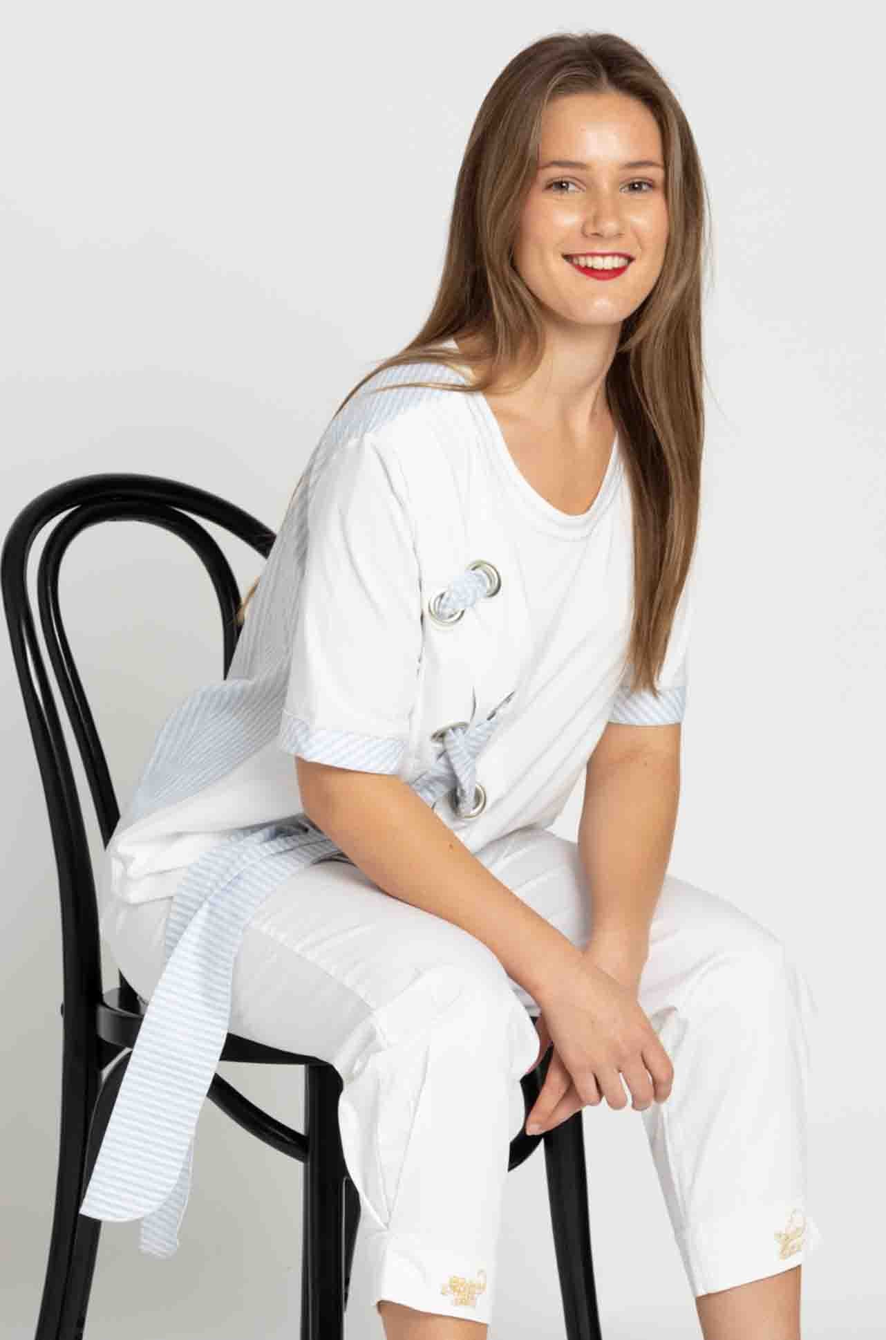 Elisa Cavaletti - Spliced Eyelet Tee