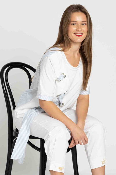 Elisa Cavaletti - Spliced Eyelet Tee