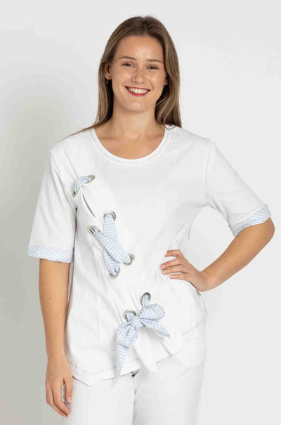 Elisa Cavaletti - Spliced Eyelet Tee