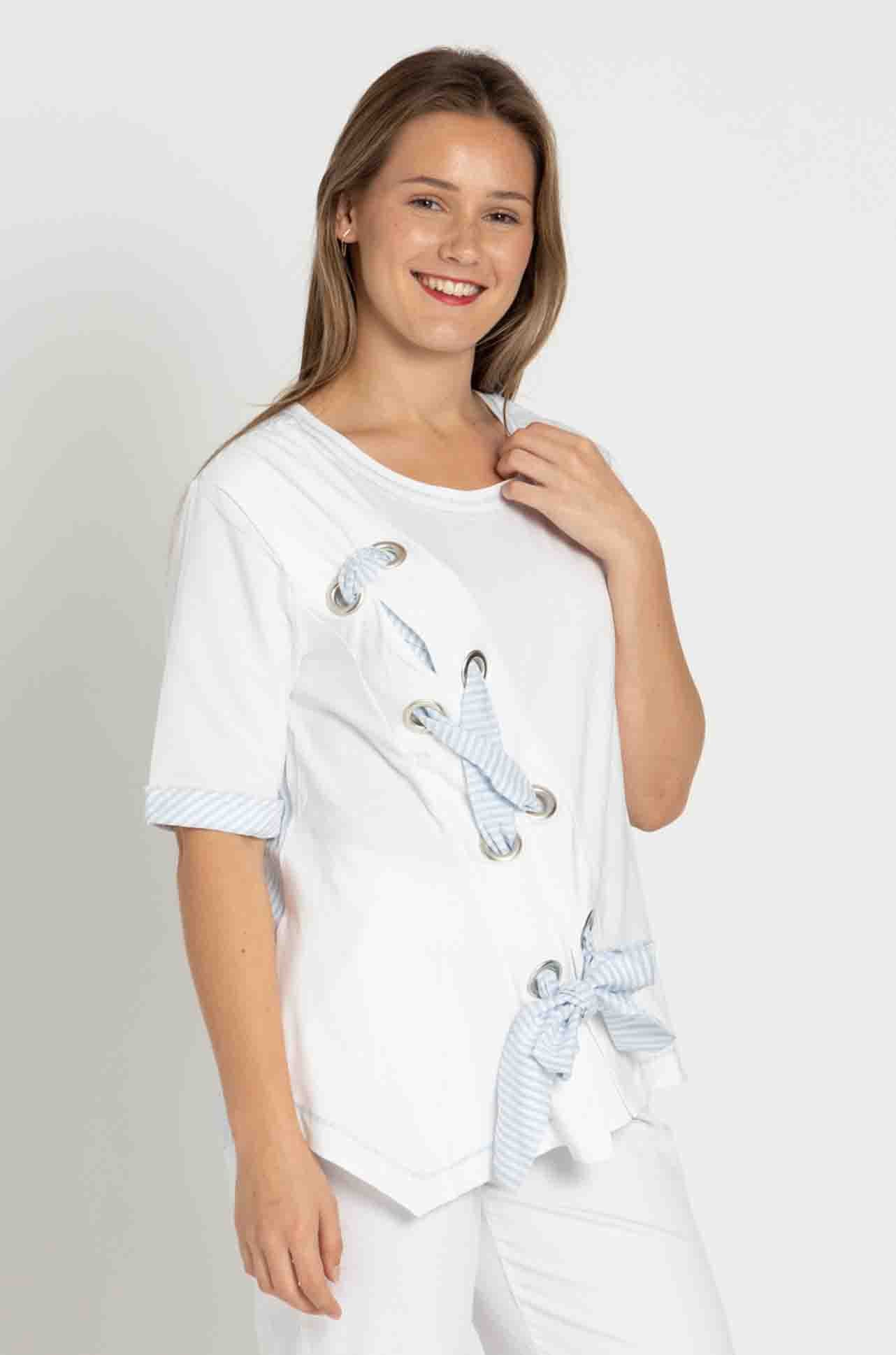 Elisa Cavaletti - Spliced Eyelet Tee