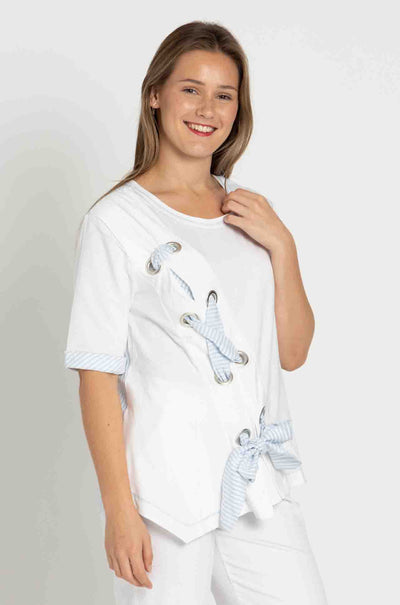 Elisa Cavaletti - Spliced Eyelet Tee