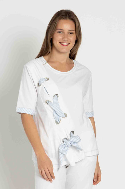 Elisa Cavaletti - Spliced Eyelet Tee
