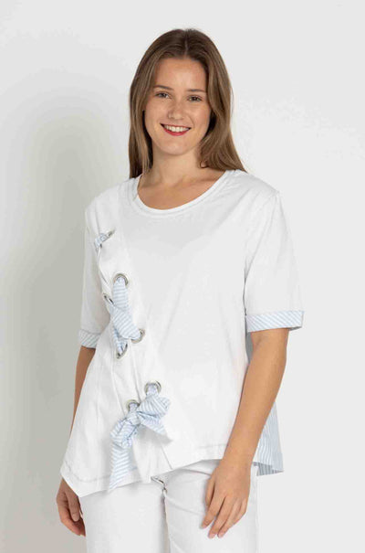 Elisa Cavaletti - Spliced Eyelet Tee