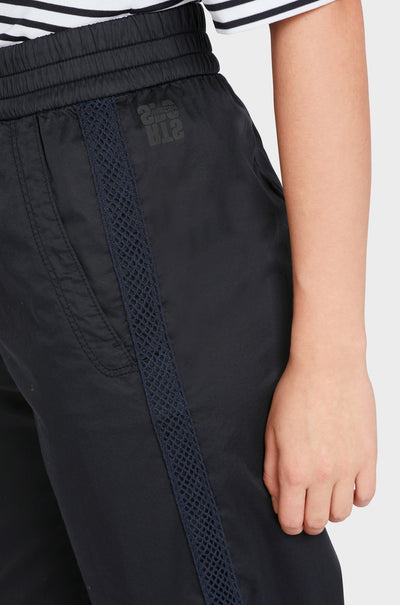 Marc Cain - Sporty Pants with Mesh Stripes