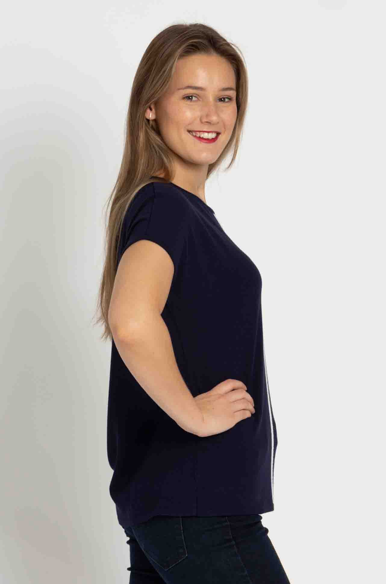 Faber - Stripe Navy Knit