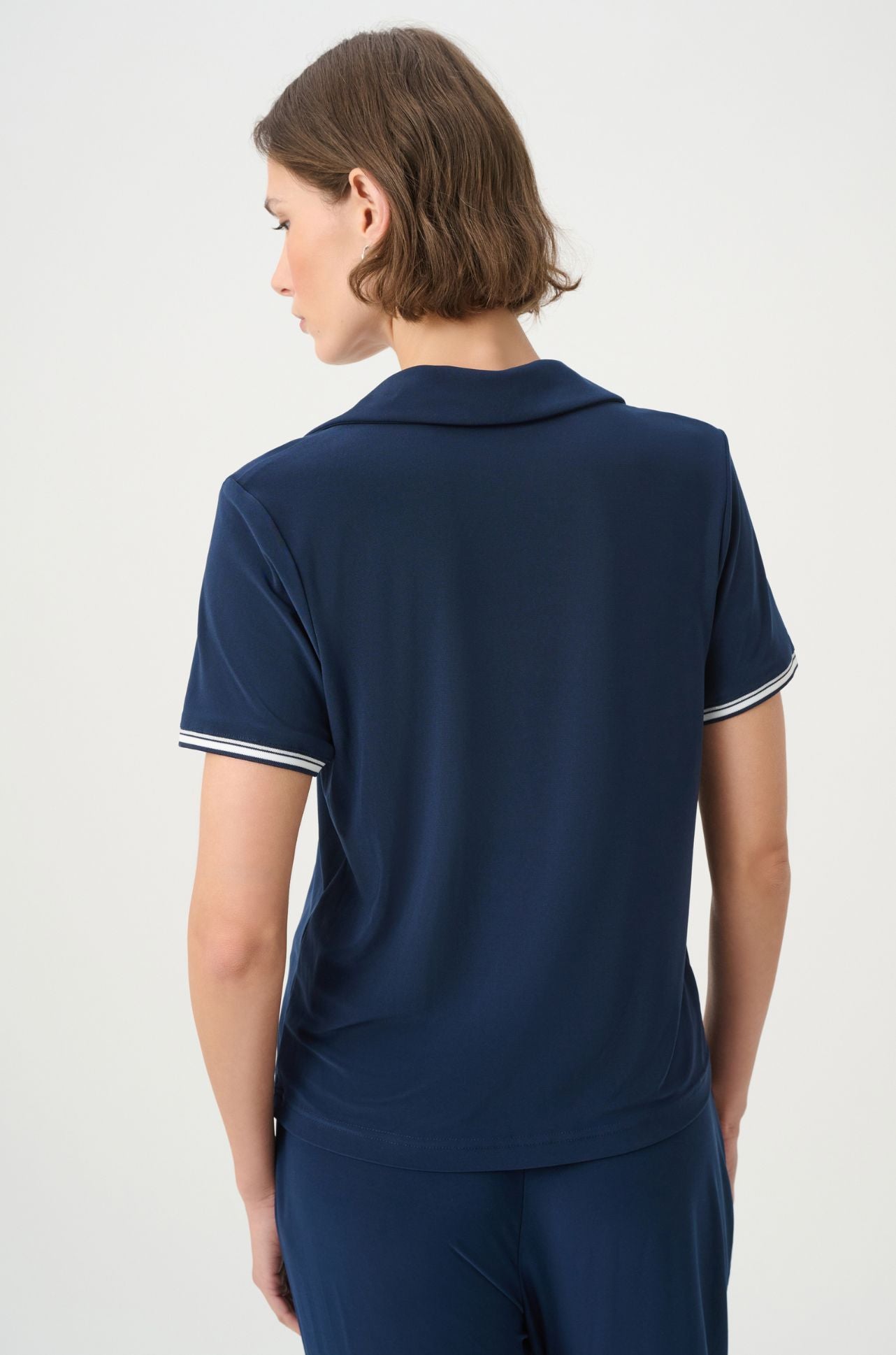 Joseph Ribkoff - Stripe Trim Polo
