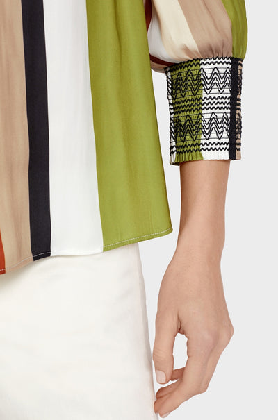 Marc Cain - Striped A-Line Blouse