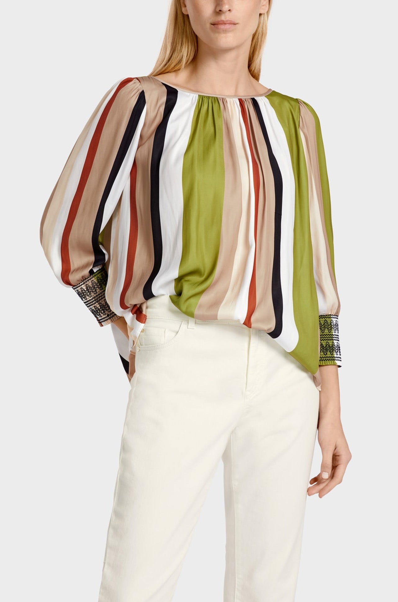 Marc Cain - Striped A-Line Blouse