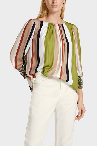 Marc Cain - Striped A-Line Blouse