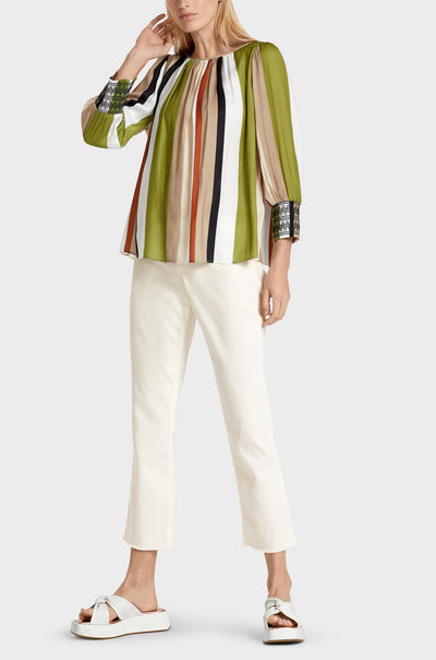 Marc Cain - Striped A-Line Blouse