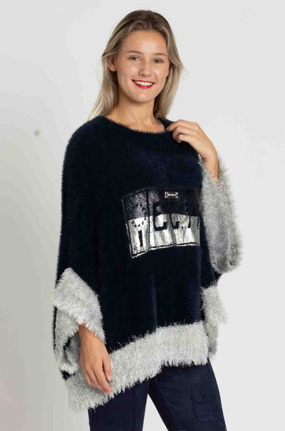 Elisa Cavaletti - Super Soft Knit Poncho