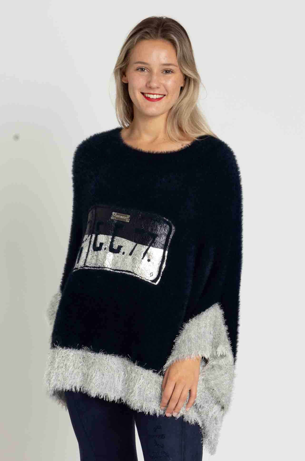 Elisa Cavaletti - Super Soft Knit Poncho