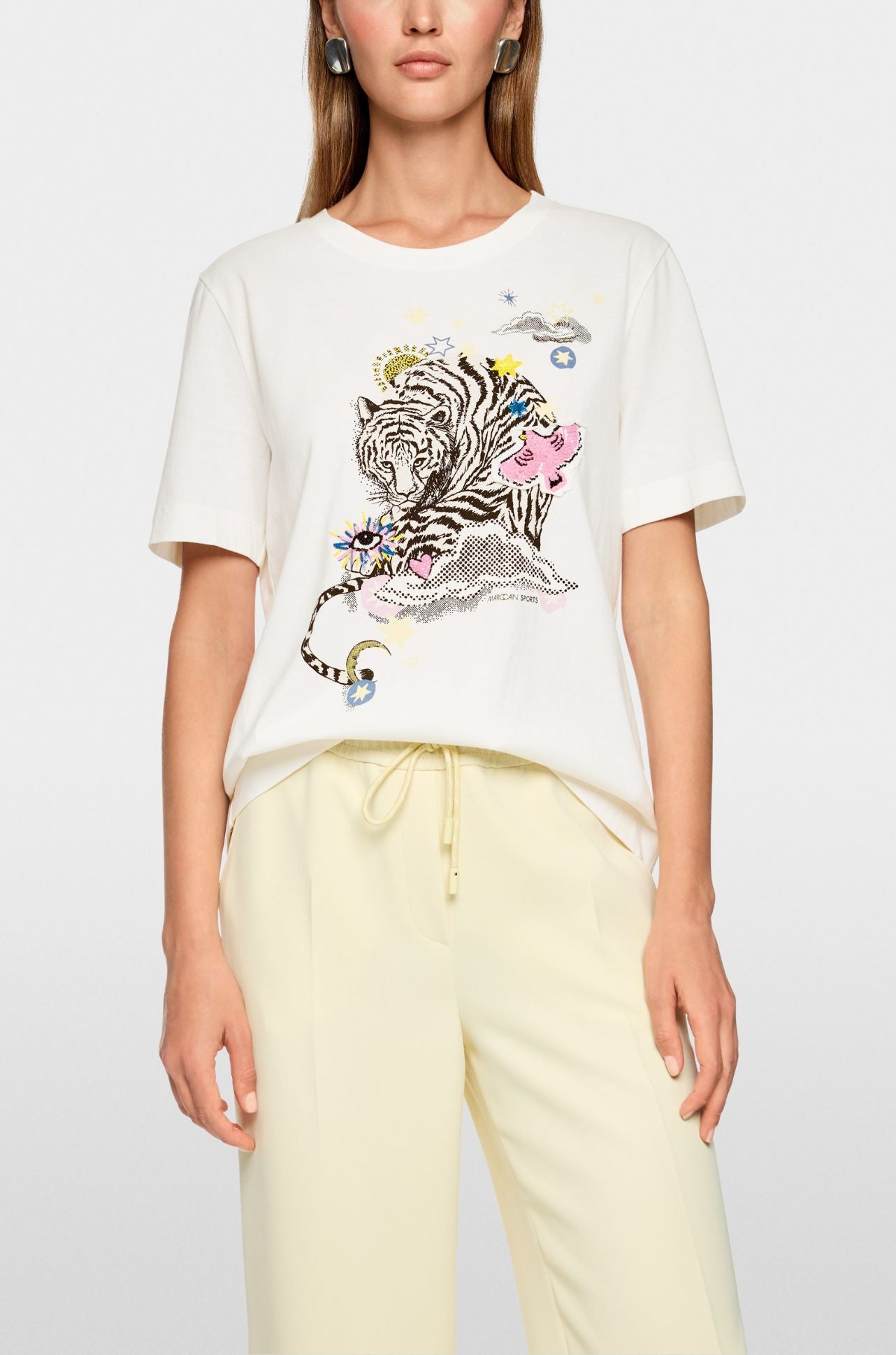 Marc Cain - T-Shirt w/ Appliqués