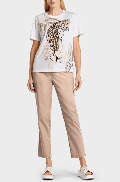 Marc Cain - T-Shirt with Animal Motifs