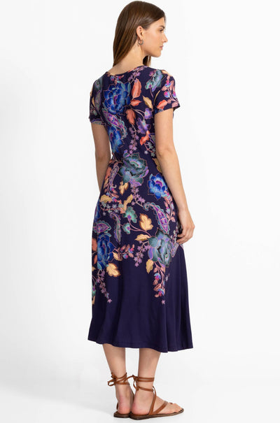Johnny Was - The Janie Favorite Boatneck Cap Sleeve Dress in Stevies Garden