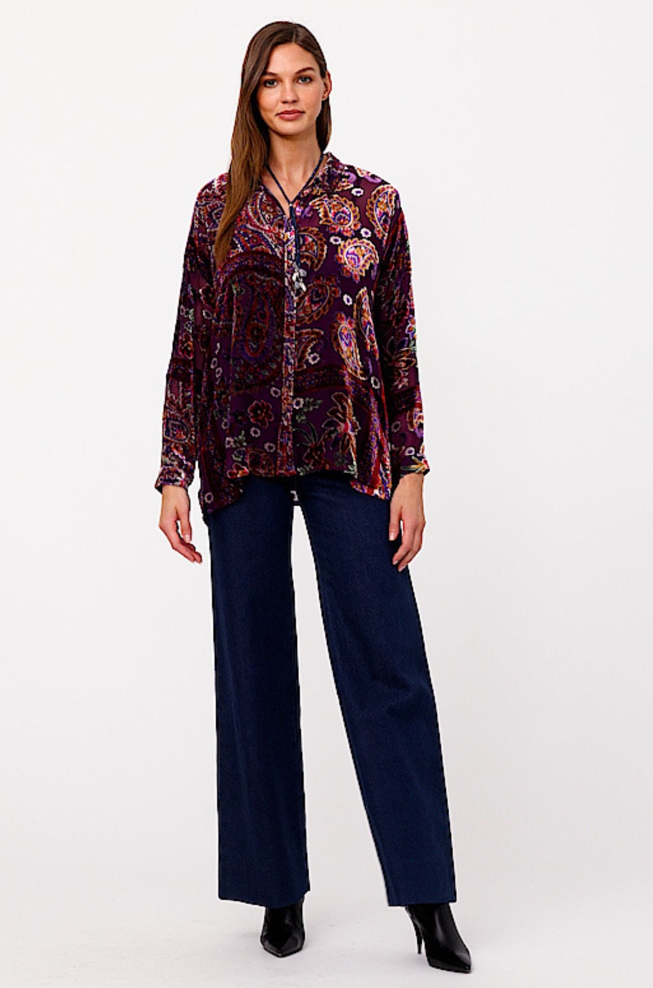 Johnny Was - The Slim Audrey Collared Shirt in Domitila