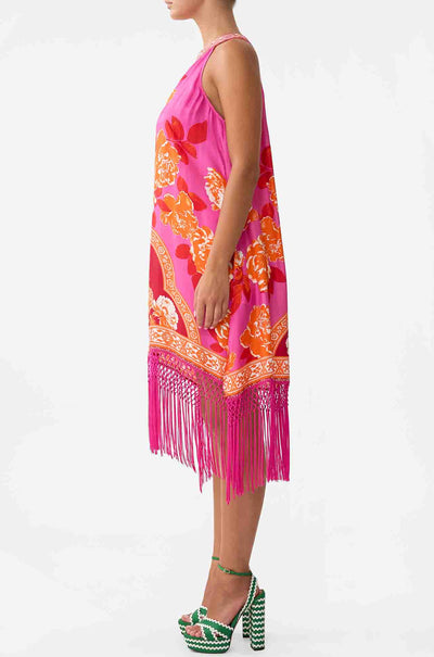 Camilla - Tiles Of Turkiye One Shoulder Short Kaftan