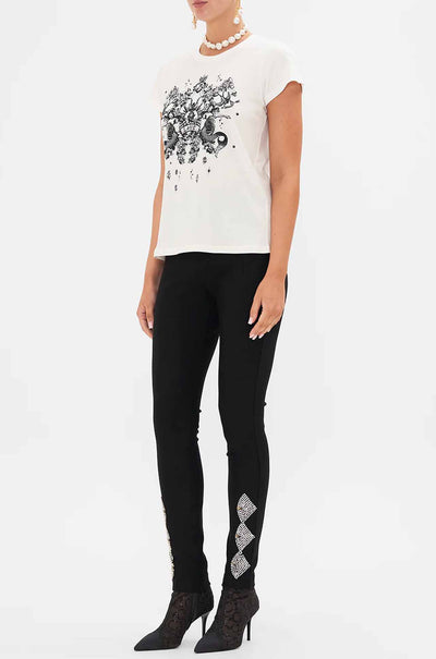 Camilla - Tales Of Tattoo Slim Fit Round Neck T-Shirt