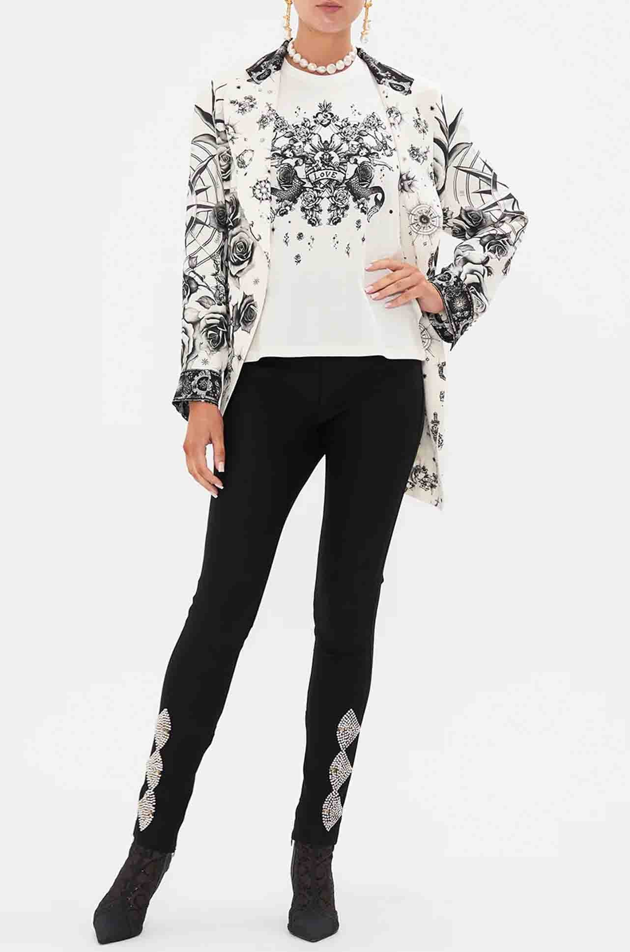 Camilla - Tales Of Tattoo Slim Fit Round Neck T-Shirt