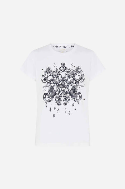 Camilla - Tales Of Tattoo Slim Fit Round Neck T-Shirt