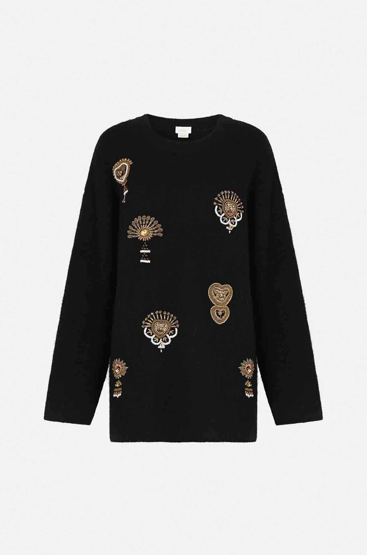 Camilla - Taurus Rising Boxy Crew Neck Jumper