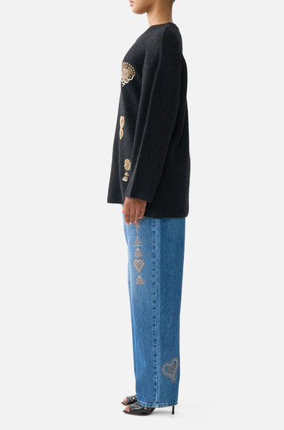 Camilla - Taurus Rising Boxy Crew Neck Jumper