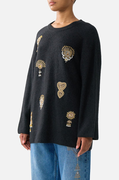 Camilla - Taurus Rising Boxy Crew Neck Jumper