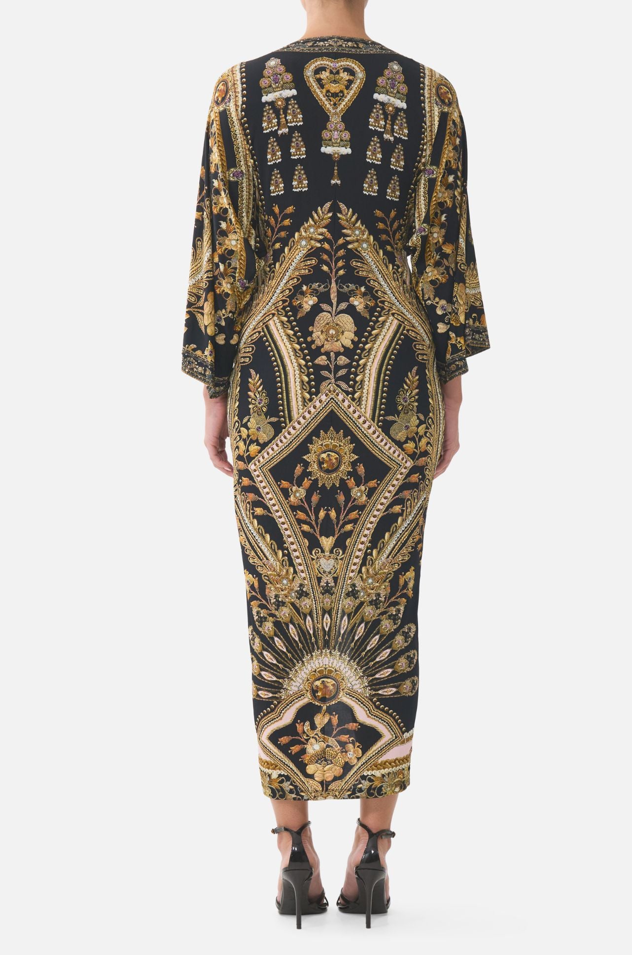 Camilla - Taurus Rising Long Split Front Twist Dress