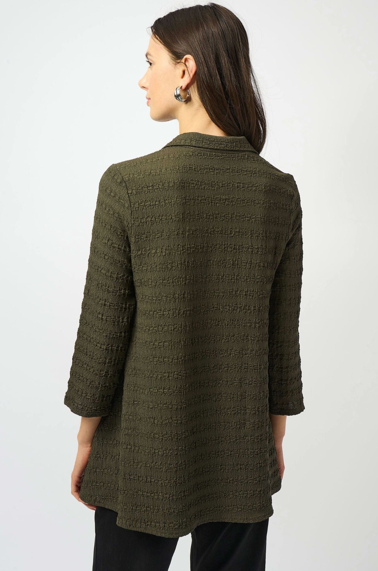 Joseph Ribkoff - Textured Knit A Line Tunic in Avocado