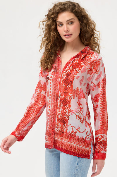 Johnny Was - The Audrey Button Up Shirt in Diantha