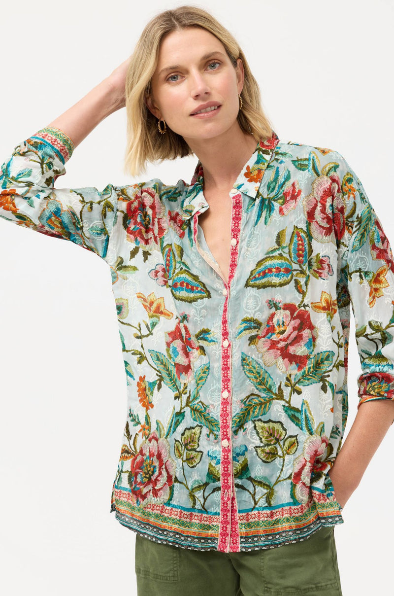 Johnny Was - The Audrey Button Up Shirt in Gillian