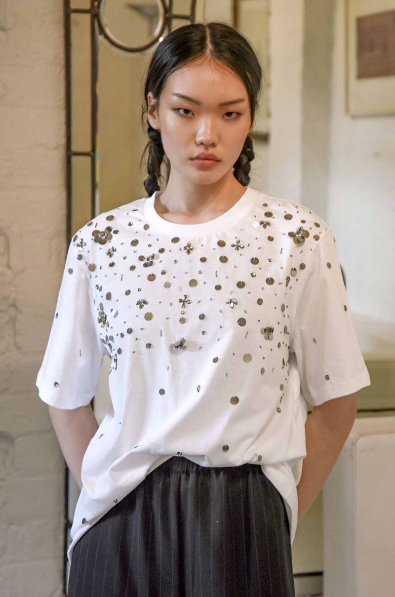 Trelise Cooper - Cottons Up The Glimmer End T-Shirt in White