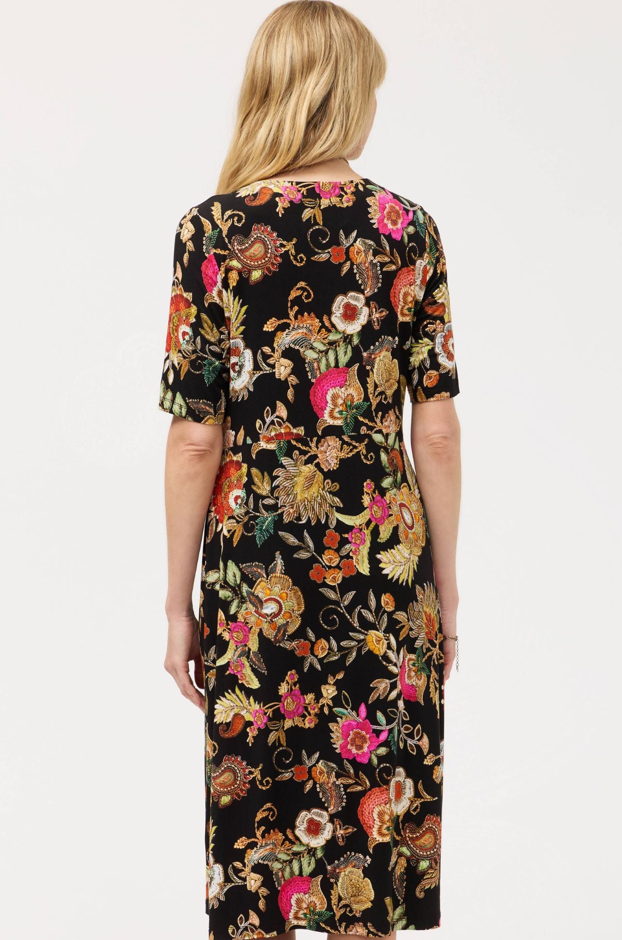 Johnny Was - The Janie Favorite Twist Front Midi Swing Dress in Lowri
