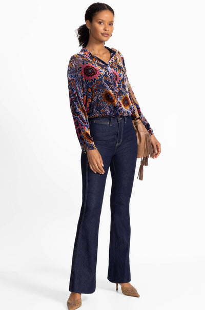 Johnny Was - The Oversized Audrey Shirt in Sisi Burnout
