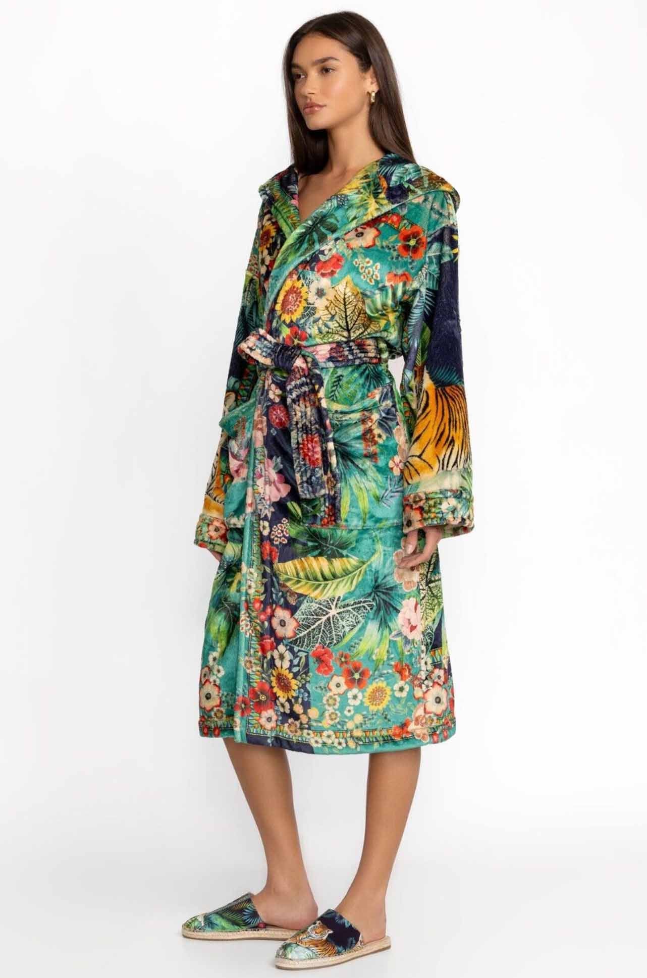 Johnny Was - Tigres Et Fleurs Cozy Robe