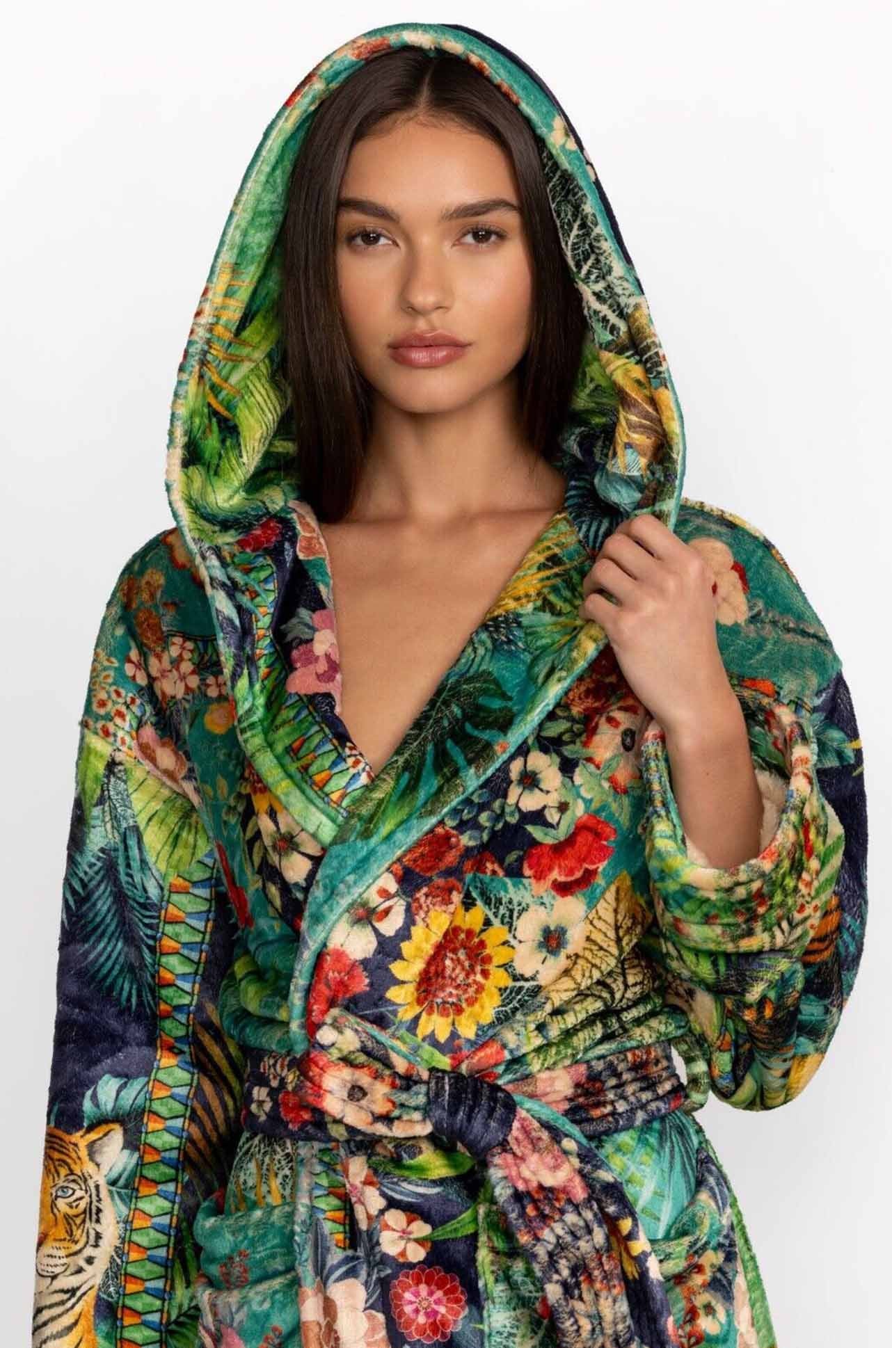 Johnny Was - Tigres Et Fleurs Cozy Robe