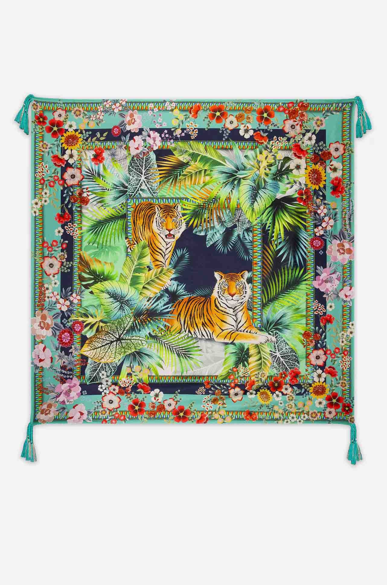 Johnny Was - Tigres Et Fleurs Scarf