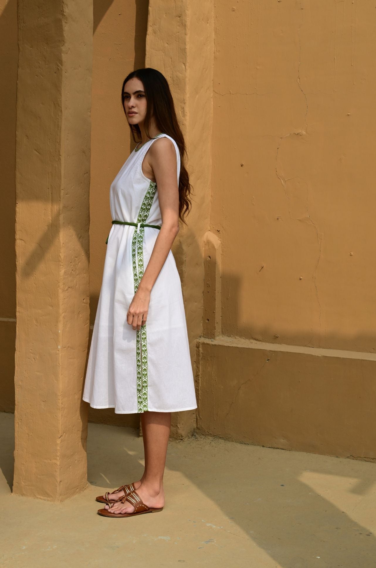 Azure and Indigo - Tiki Tropics Midi Dress