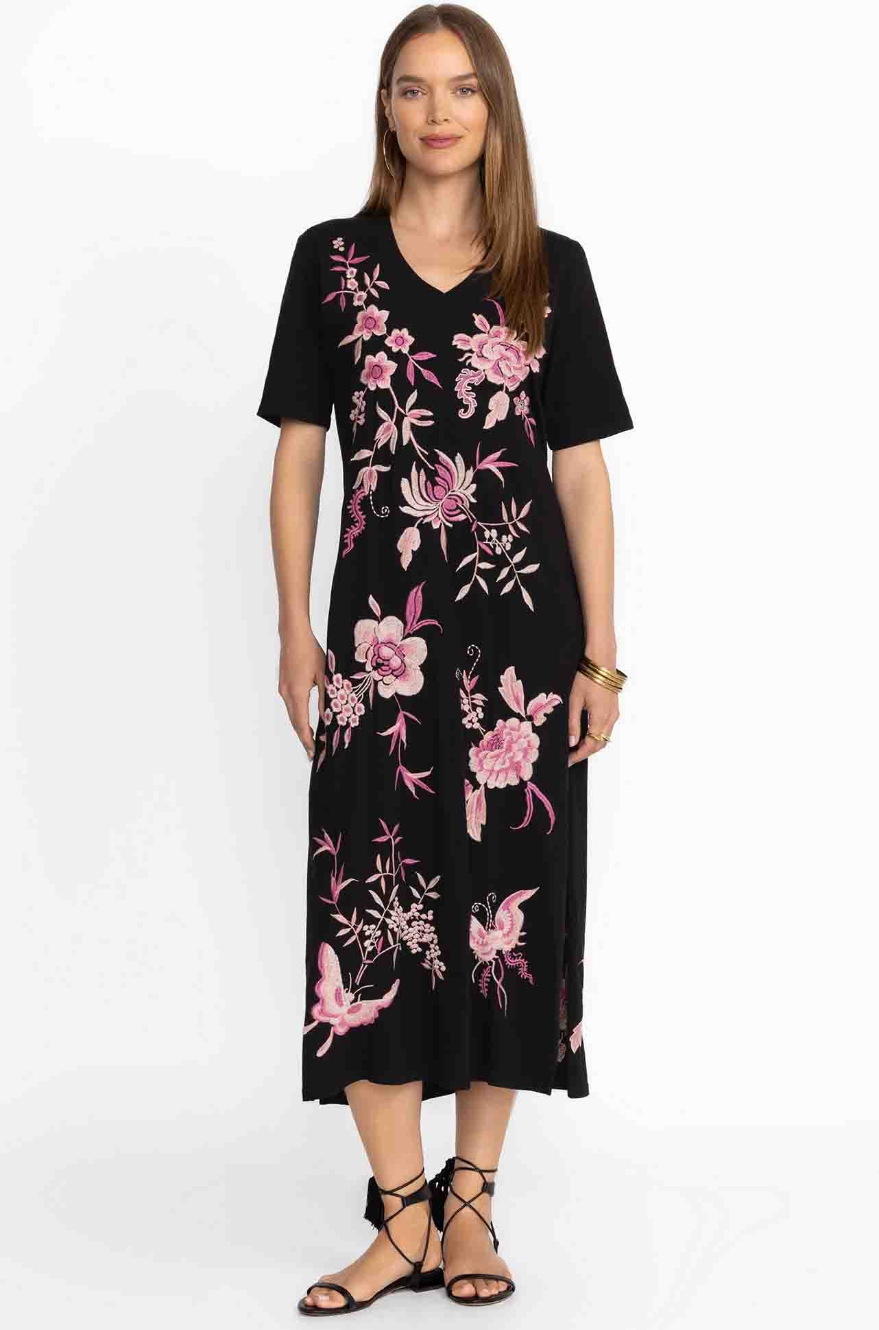Johnny Was - Trapunto V-Neck Knit Dress