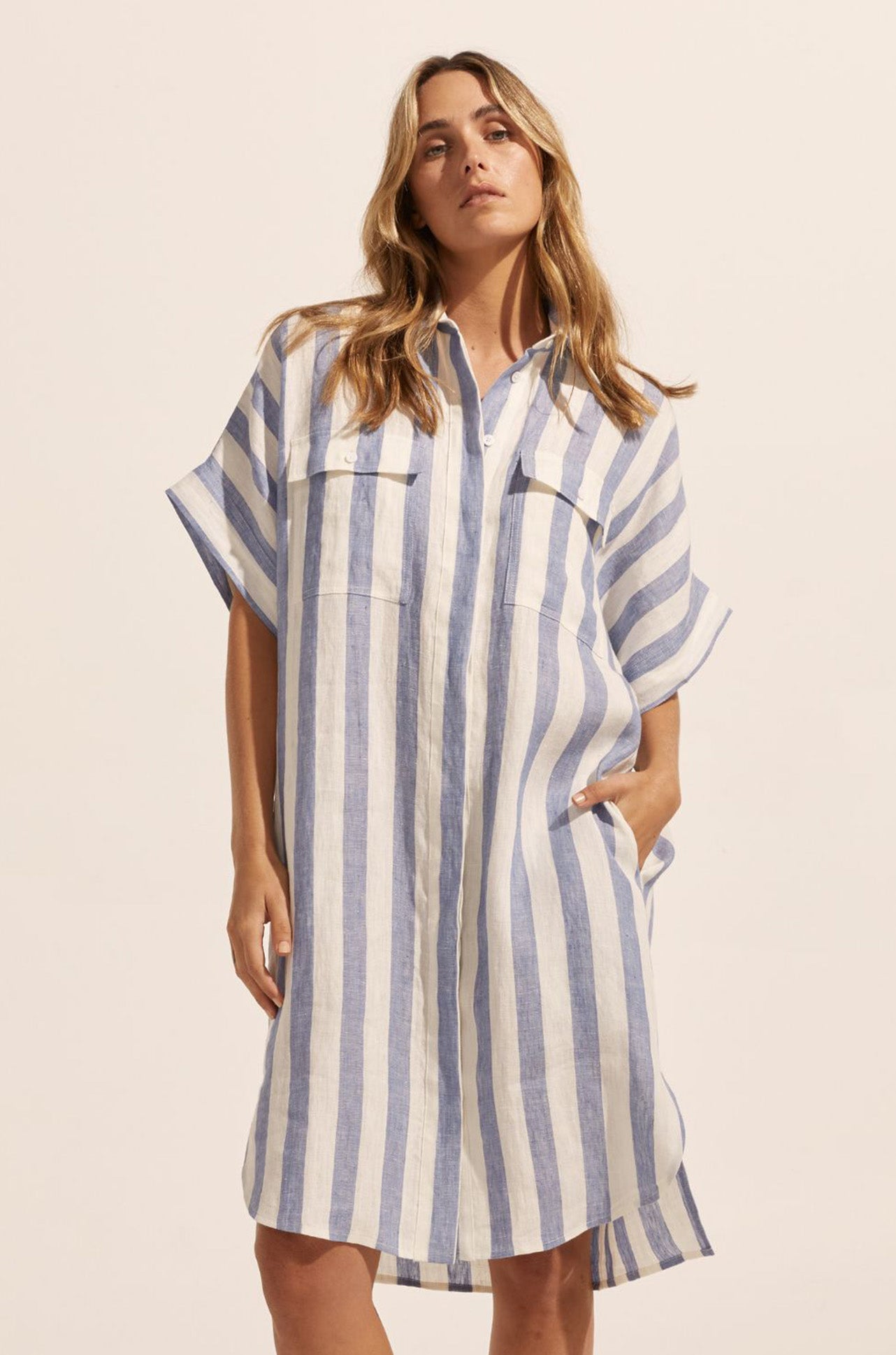 zoe kratzmann - troppo dress in wide ocean