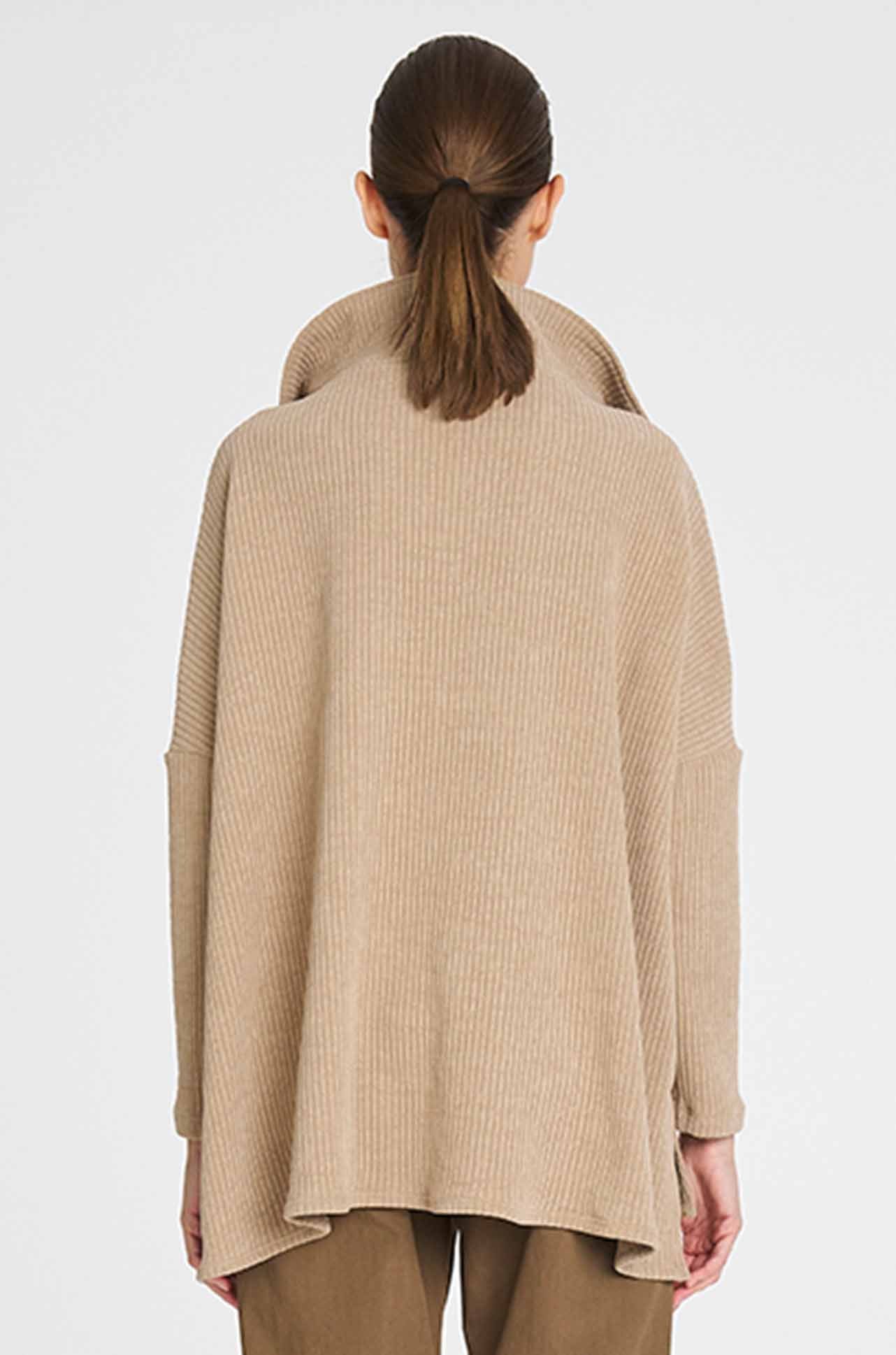 Mela Purdie - Tube Zip Sweater in Cord Knit