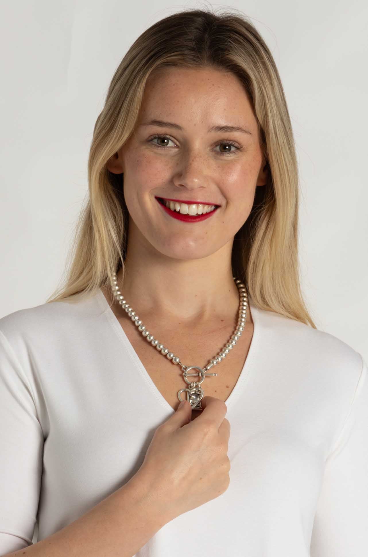 Pewter - Tulum T-Lock Necklace