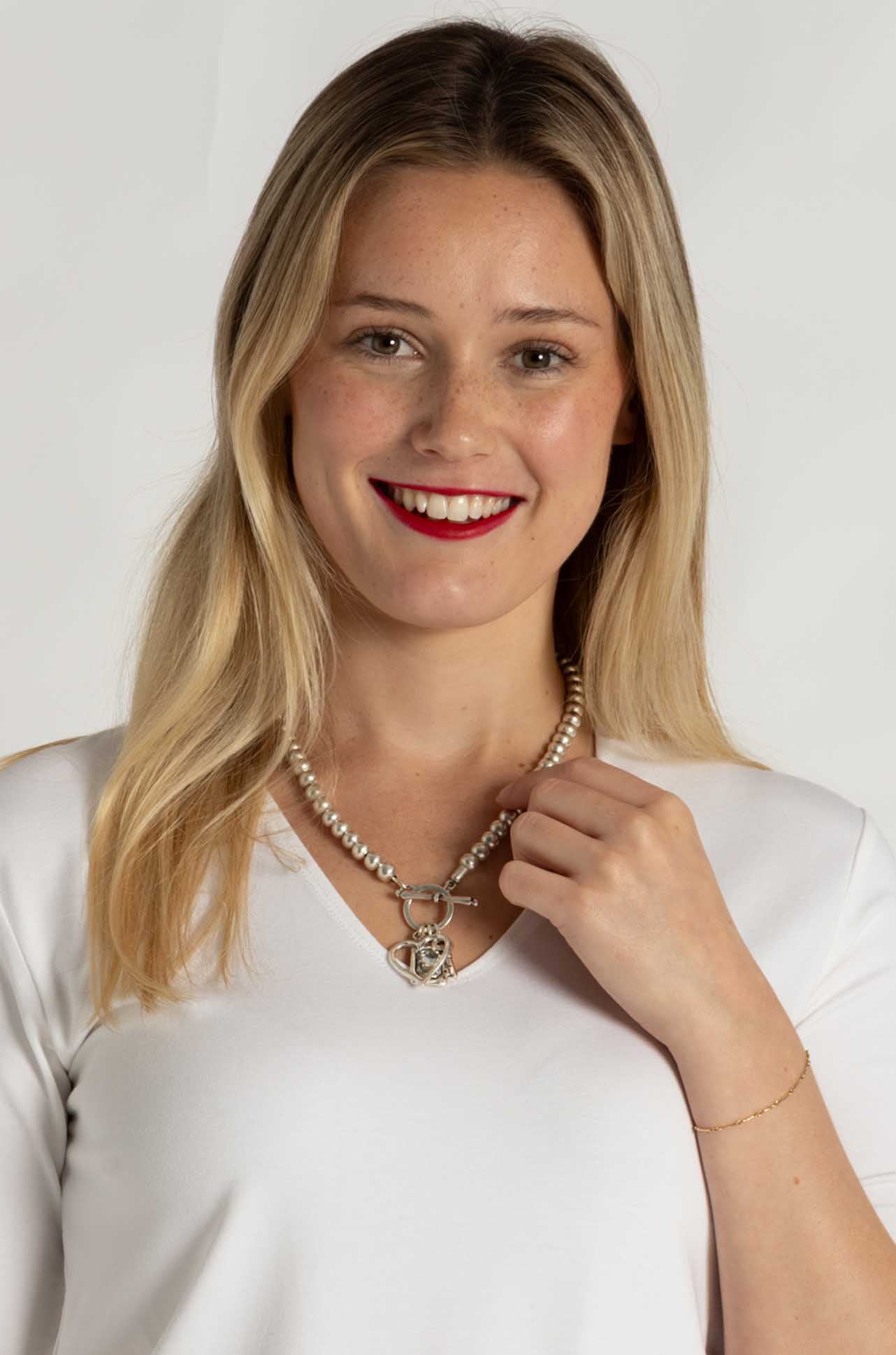 Pewter - Tulum T-Lock Necklace