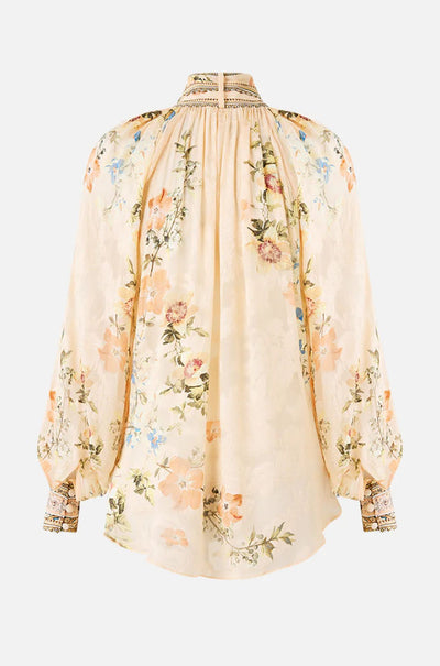 Camilla - Twilight In Istanbul Detachable Pussy Bow Raglan Blouse