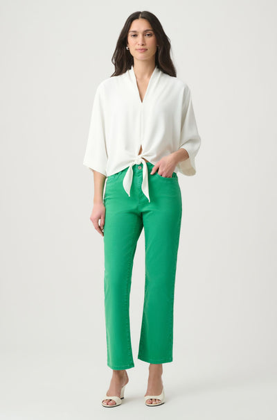 Joseph Ribkoff - Twill Boxy Front Tie Top