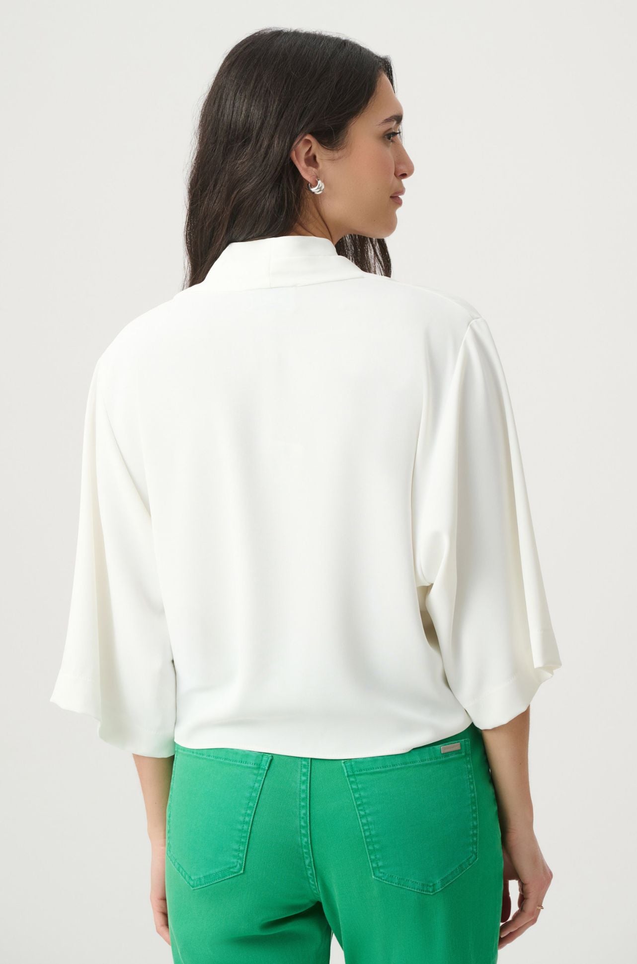 Joseph Ribkoff - Twill Boxy Front Tie Top