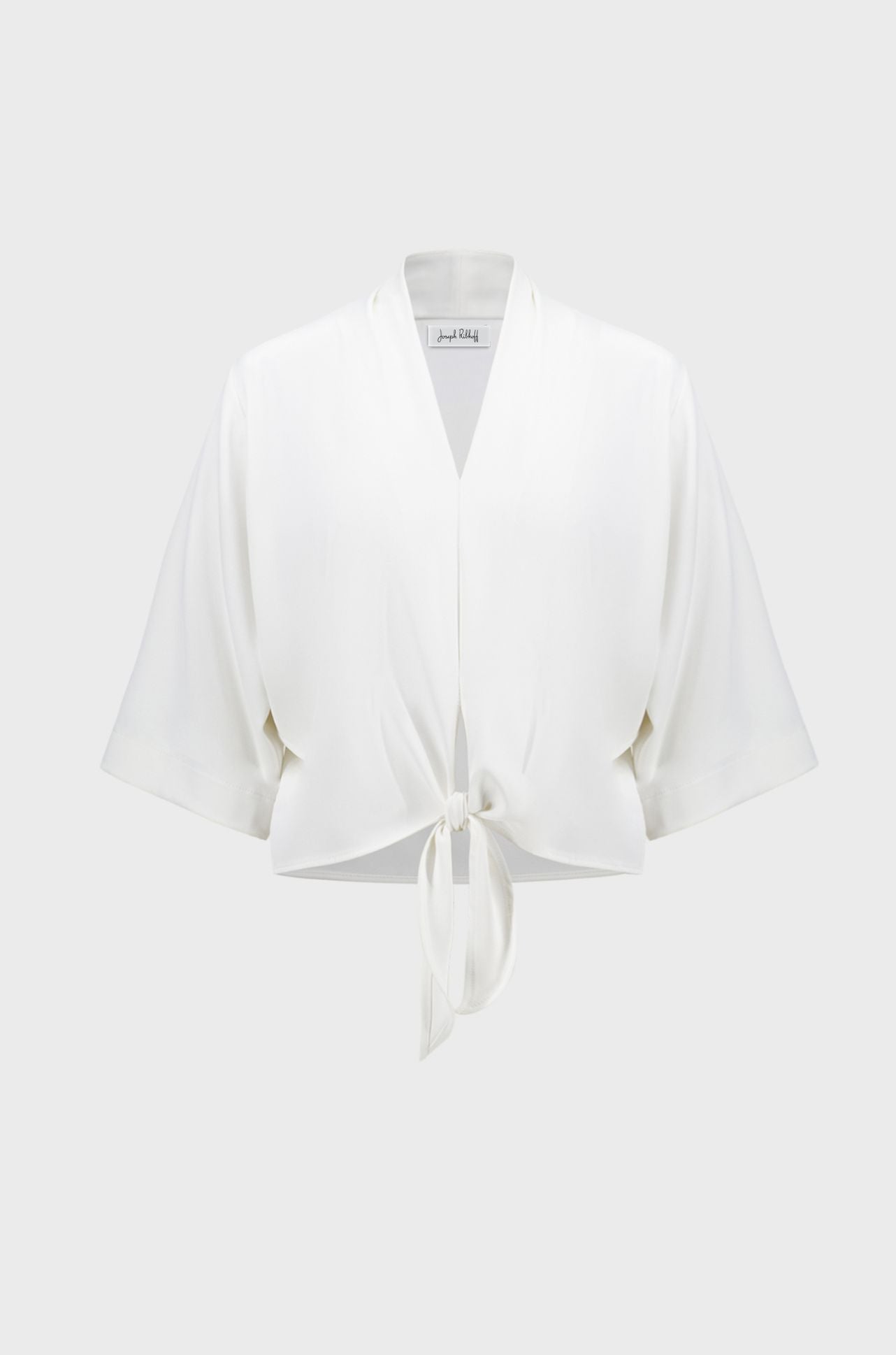 Joseph Ribkoff - Twill Boxy Front Tie Top